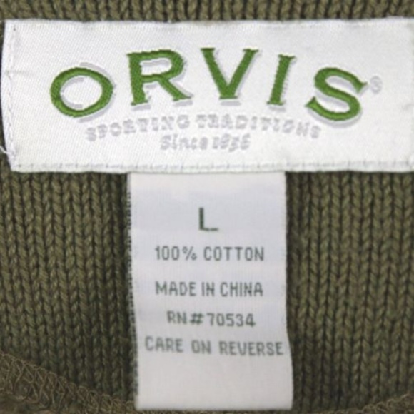 Orvis Men's Large Mechanic's Sweater Elbow Patches - Picture 2 of 8